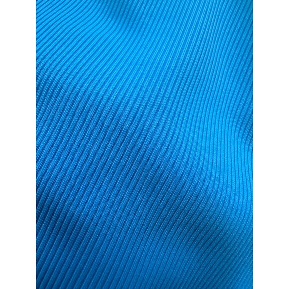 Athleta Scoop One Piece Swimsuit Womens Sz M Vacation Pool Resort Ribbed UPF 40 - Picture 3 of 8